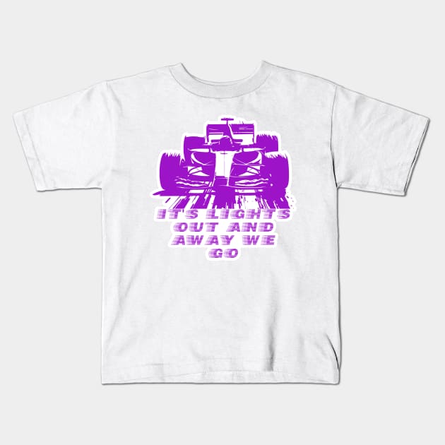 2023 ITS LIGHTS OUT PURPLE SECTOR Kids T-Shirt by Worldengine